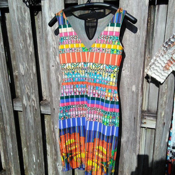 Joseph Ribkoff geometric dress  NWT 4 - Picture 6 of 12